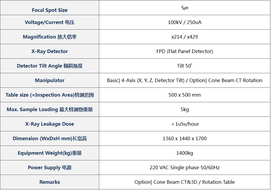 韩国XAVIS XCAN-A100R 3D X-Ray